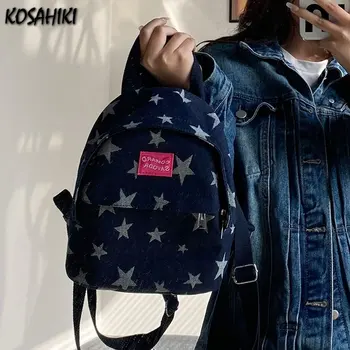 Kórejský Preppy Fashion Star Mini Batohy Y2k Estetické Streetwear Vintage Schoolbags Japonských Študentov, Ženy Všetkých Zápas Batoh
