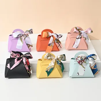 Pás S Nástrojmi Kabelka V Štýle Candy Box Európskej Kreatívne Svadobné Koláčiky Boxy Kožené Ručné Candy Bag In Darček Späť Candy Balenie