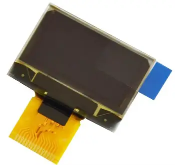 0.96 palcový biela farba SPI OLED displej 4-wire SSD1306 radič 15 kolíkový 12864