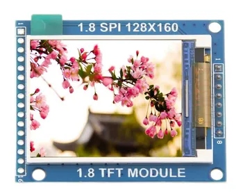 1.8 palce 8 pin TFT module LCD modul SPI sériové Rozlíšenie 128*160 4-drôt SPI rozhranie LCD modul s PCB prepájací SPI