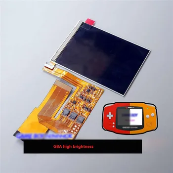 10 Úrovne Vysoký Jas IPS Podsvietenie LCD pre GBA Konzoly LCD Displej Nastaviteľný Jas Pre GBA Konzoly