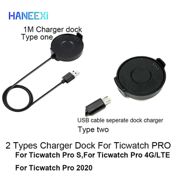 100 cm nabíjací dok Pre Ticwatch Pro 2020 S USB nabíjací Kábel Pre Ticwatch Pro 4G LTE silné Magnetické Prenosné Nabíjačky