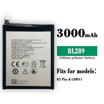 100% Oiginal 3030mAh BL289 Batérie Pre Lenovo K5 Hrať L38011 Mobilný Telefón Náhradné Batérie Bateria