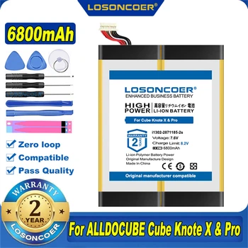 100% Originálne LOSONCOER NOVÉ 6800mAh Tablet Batérie Pre ALLDOCUBE Kocka Knote X & Pro Tablet PC Kubi KnoteX i1302-2871185-2s