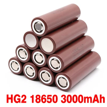 100% originálne nové hg2 18650 3000mah batérie 3.6 v, vypúšťanie 20a určených pre energetické nabíjateľná + nabíjačka