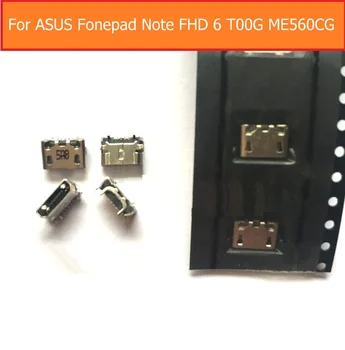 100% Originálne USB konektor na pripojenie nabíjačky konektor dock port Pre Asus Fonepad Poznámka FHD 6 T00G ME560CG synchronizácie dátum plnenie jack zásuvka náhradné