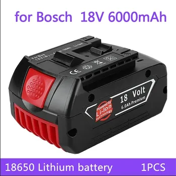 100% zbrusu nový batérie 18V 6.0 Ah vhodný pre Bosch vŕtačka 18V nabíjateľná lítium-iónová batéria BAT609 BAT609G BAT618 BAT618G