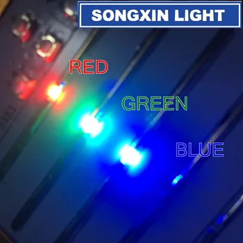 1000pcs SMD 0805 (2012) RGB Trikolóra 20mA Červená Zelená Modrá Ultra Svetlé Povrchová Montáž LED Čipy Spoločná Anóda Light Emitting Diode