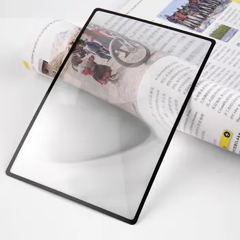 180X120mm A5 3X Plochý PVC zväčšovacie sklo Účtovná Kniha Stránke lupu Prenosné Čítanie bestpic Convinient Sklo Objektívu