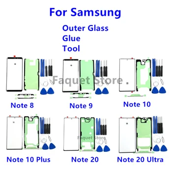 1pcs Pre Samsung Galaxy Note 8 9 10 20 Plus Ultra Predné Vonkajší Dotykový Displej Sklo Objektívu Náhradné Diely Externý Nástroj Lepidlo
