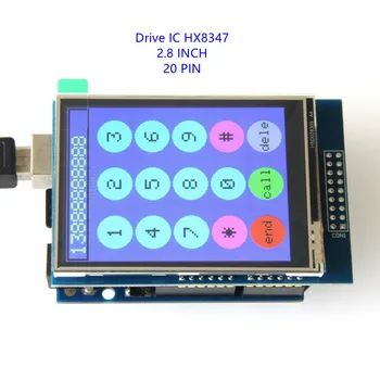 2.8-palcový HX8347 TFT LCD dotykový displej farebný displej modul môže byť aj priamo vložený do UNO Mega2560