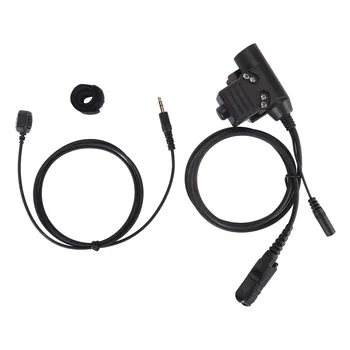 2 Spôsob Rádio Headset Adapter Push to Talk služba PTT Adaptér Vplyv Dôkaz Pohodlný Ľahký Späť Klip pre Xir P6600 P6620 DP2400