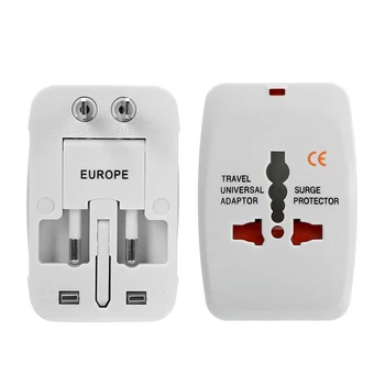 2 USB Port, Všetko v Jednom Napájací Adaptérom World Travel Univerzálne Medzinárodné Zástrčky Adaptéra AU USA, UK, EÚ, Konvertor