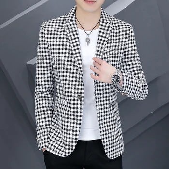 2023 Nové pánske Gentleman Britský Štýl Podnikateľskej Kariéry Obleku Malé kórejská Verzia Slim Najlepší Muž Nevesty Svadobné Šaty Sako