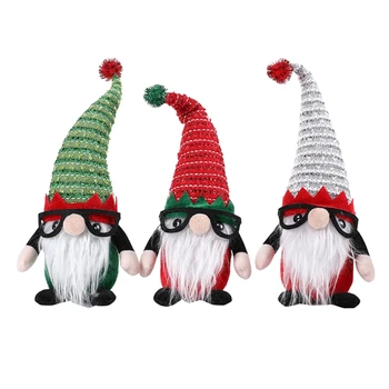 2023 Vianočné Gnome s Okuliare Elf, Trpaslík Ornament Viazané Zásobník Výzdoba pre Vianočné Festival Strany Kuchyňa Jedálenský Stôl Dekor