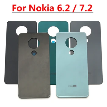 20Pcs/veľa, Pre Nokia 7.2 Späť Kryt Batérie Sklo Zadných Dverí Bývanie Pre Nokia 6.2 Zadný Kryt Prípade