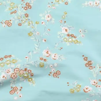 235CM*50 CM Retro kvetinový bavlnená tkanina šitie dieťa handričkou detská posteľná bielizeň deti posteľná bielizeň textílie čalúnenia patchwork textílie tkaniva