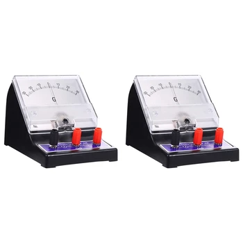 2X Analógový Ammeter Ukazovateľ Typ Elektrického Prúdu Ampér Tester Citlivé Amperemeter Microammeter Galvanometer