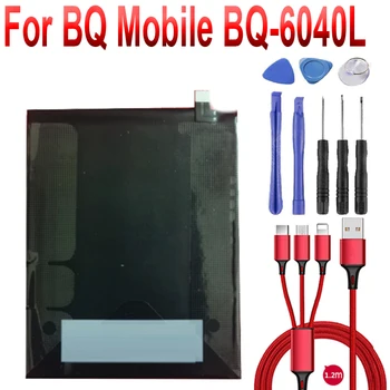 3.85 v 4000mAh Batérie pre BQ Mobile BQ-6040L Magic mobilný telefón batéria +USB kábel