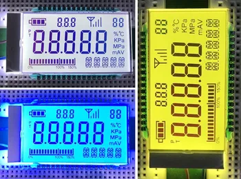 32PIN FSTN Pozitívne 5-Ciferné Segmente LCD Zváranie Paneli Teplota Vlhkosť Tlak Nástroj Segment Displeja 3V