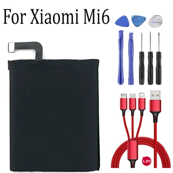 3350mAh BM39 Batérie Pre Xiao Mi6 Mi 6 Mobilný Telefón +USB kábel+toolki