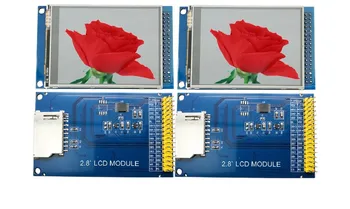 34P LCD rozhranie 2.8-palcový TFT LCD farebný displej dotykový displej modul ILI9341 jednotky IC MCU kompatibilné spoločenstva pre atómovú