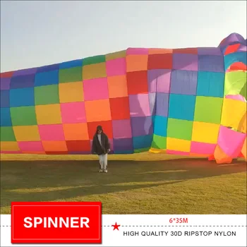 35m kite spinner Farba môže byť prispôsobený vietor ponožka ripstop nylon line práčovňa