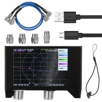 4.0/4.3 Palcový Displej 3G Vektor Analyzátora Siete DSP-2N NanoVNA V2 Anténny Analyzátor Krátkovlnné HF a VHF UHF Tester s Žehlička Bývanie