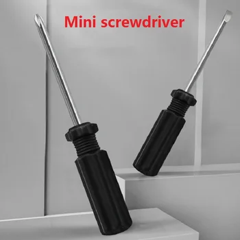 4.0 mm Mini skrutkovač Plastová rukoväť štrbinový / cross skrutkovač pre Údržbu Mobilný telefón, Okuliare, Nábytok atď.