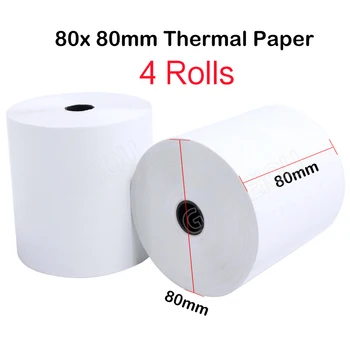 4 /8Rolls 80 mm Tepelná Papierová Rolka pre Tepelné Tlačiarne Xprinter Bluetooth Papier do Tlačiarne POS Tlačiarne, pokladničný Doručenia Papier