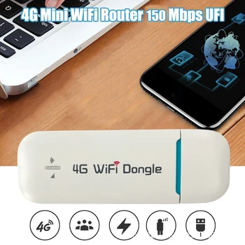 4G Wifi Router USB Dongle 150Mbps Modem Držať Mobilný Bezdrôtový Wifi Internet Poklad Prenosný Hotspot