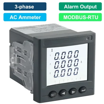 4~20mA DC Analógový Výstup AC Ammeter Panel Meter LCD Displej Na Tri Fázy Aktuálneho Merania 3*5A AC Alebo 3*1A AC Cez Cts