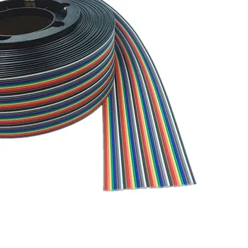 5M 10M 40 pin Ploché Farebné Dúhy pás s nástrojmi IDC Kábel Drôt Rainbow Kábel