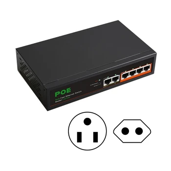 6-port Ethernet Switch Internet Splitter Full Auto Hry Nakladanie Adaptér