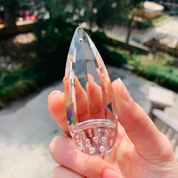 75mm Chafer Crystal Prism Prívesok Suncatcher Uskutočňovanie Dodávok Luster Časti Drop Závesné Lampy Sklo Foto Rekvizity Svadobná Výzdoba