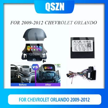 9 PALCOVÝ Audio, vybavenie Pre Chevrolet Orlando 2009-2012 Vedúci Jednotky Rádio Tabuli GPS stereo panel pre montáž 2 Din DVD Rám