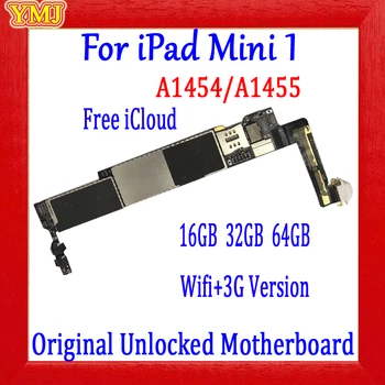 A1432 Wifi a A1454/A1455 3G Verzia Doske Pre IPad Mini 1 16 g/32g/64 g Doske 100% Originálne Čisté Icloud Logic Board