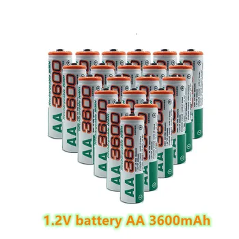 AA batérie, 100% MAH, 3600 V, NiMH, vhodné pre sledovať, myš, počítač 2, nové, 1.2