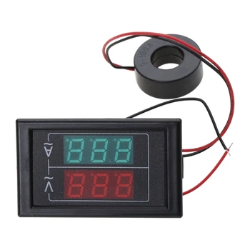 AC80-450V LED Digitálny Voltmeter Merač Napätia Volt Nástroj Nástroj Červená Zelená-