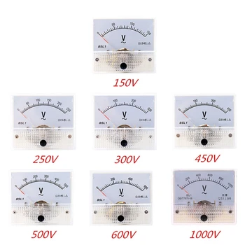 Analógový Voltmeter Panel Meter Rozchod Tester pre Obvod Testovanie Mechanických Zariadení 0-minimálne napätie 150 250V 450V