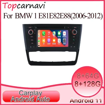 Android 10 car multimedia player, Autoradio s GPS stereo audio prijímač CarPlay auto pre BMW 1s/AC E81 E82 E88 2006-2012 2