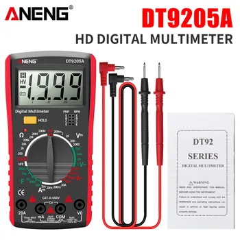 ANENG DT9205A Digitálny Multimeter AC/DC True RMS Prúd Tester hFE Ohm Kondenzátor Napätie Meter Detektor Nástroj
