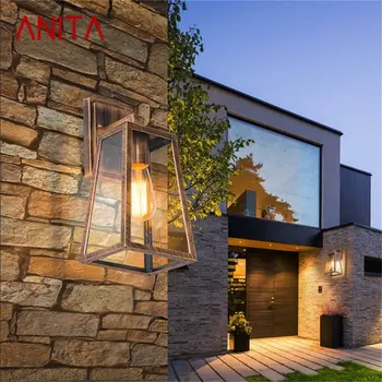 ANITA Stenu Sconce Vonkajšie Osvetlenie Nepremokavé, Terasa, Moderné LED Nástenné Svietidlo Pre Veranda, Balkón Dvore Vily Uličkou