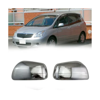 Auto Chrome Silver Spätné Bočné Zrkadlo Pokrytie Výbava Zadné Kryty Zrkadiel Shell pre Toyota Corolla Priestranné, 2001-2007
