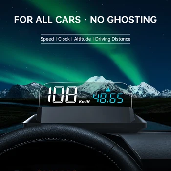 Auto Rozchod HUD GPS Systém Head Up Display pre Všetky Autá Projektor Rýchlomer S Funkciou Budíka Auto Elektronického Príslušenstva