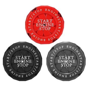 Auto Start Stop Motora Zapaľovanie, Zatlačte Tlačidlo Krúžok Styling Príslušenstvo Kryt