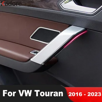 Auto Vnútorné Dvere, lakťová opierka Panel Kryt Výbava Pre Volkswagen VW Touran 2016-2018 2019 2020 2021 2022 2023 Matný Interiérové Doplnky