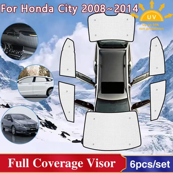 Auto Windows Clonu Pre Honda City GM2 Príslušenstvo GM3 2008~2014 čelné Sklo na Ochranu pred Slnkom Anti-UV Slnečníky Kryt slnečník 2010