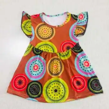 Baby Dievčatá Oblečenie Na Leto Deti Bod Tlač Šaty Nastaviť Toddle Deti Oblečenie Dieťa Boutique