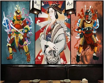 beibehang Vlastná veľkosť Japonský štýl ukiyoe maľované kimono dámy obrázok reštaurácia náradie pozadí nástenné maľby, tapety